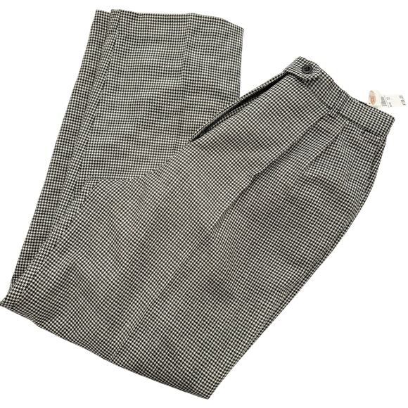 Talbots Vintage Wool Tweed High Rise Pants | Checkered | 12 - Picture 1 of 6